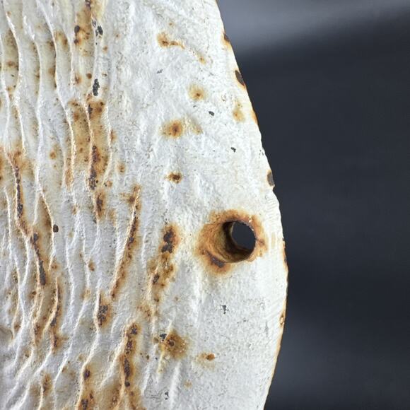 Vintage Cast Iron Cat Wall Hook Key Coat Hanger Rustic White Rusty Patina - Picture 10 of 12